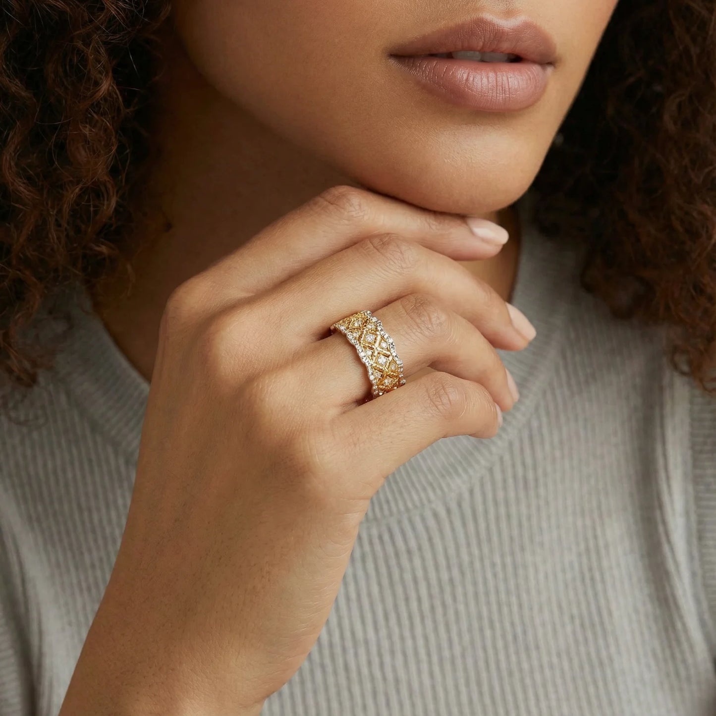 Lattice Luxe Ring - Starzzyco