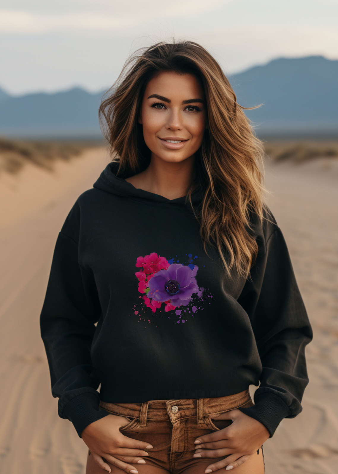 Purple Loves Pink | Crop Hoodie - Starzzyco