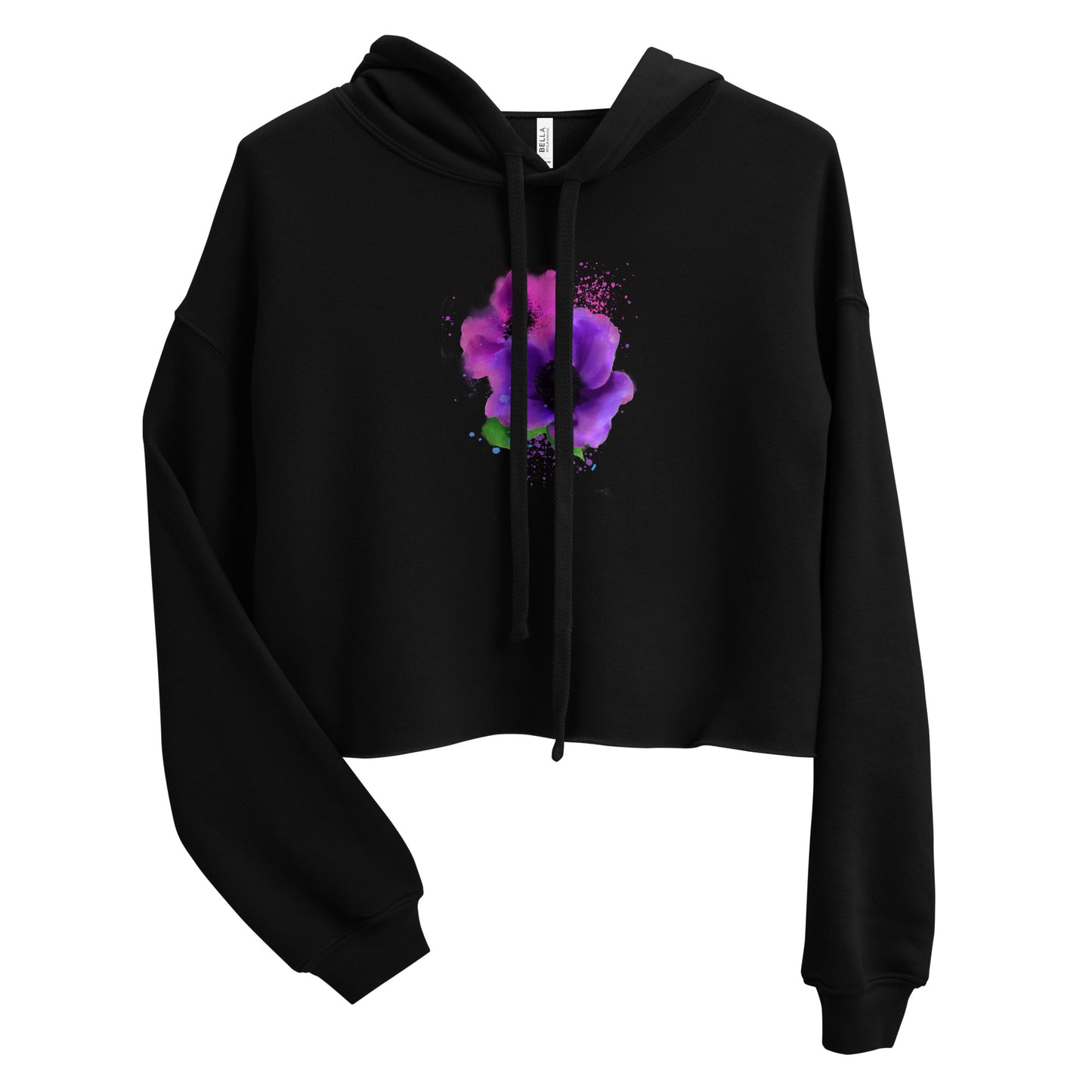 Paint a Flower For me Crop Hoodie - Starzzyco