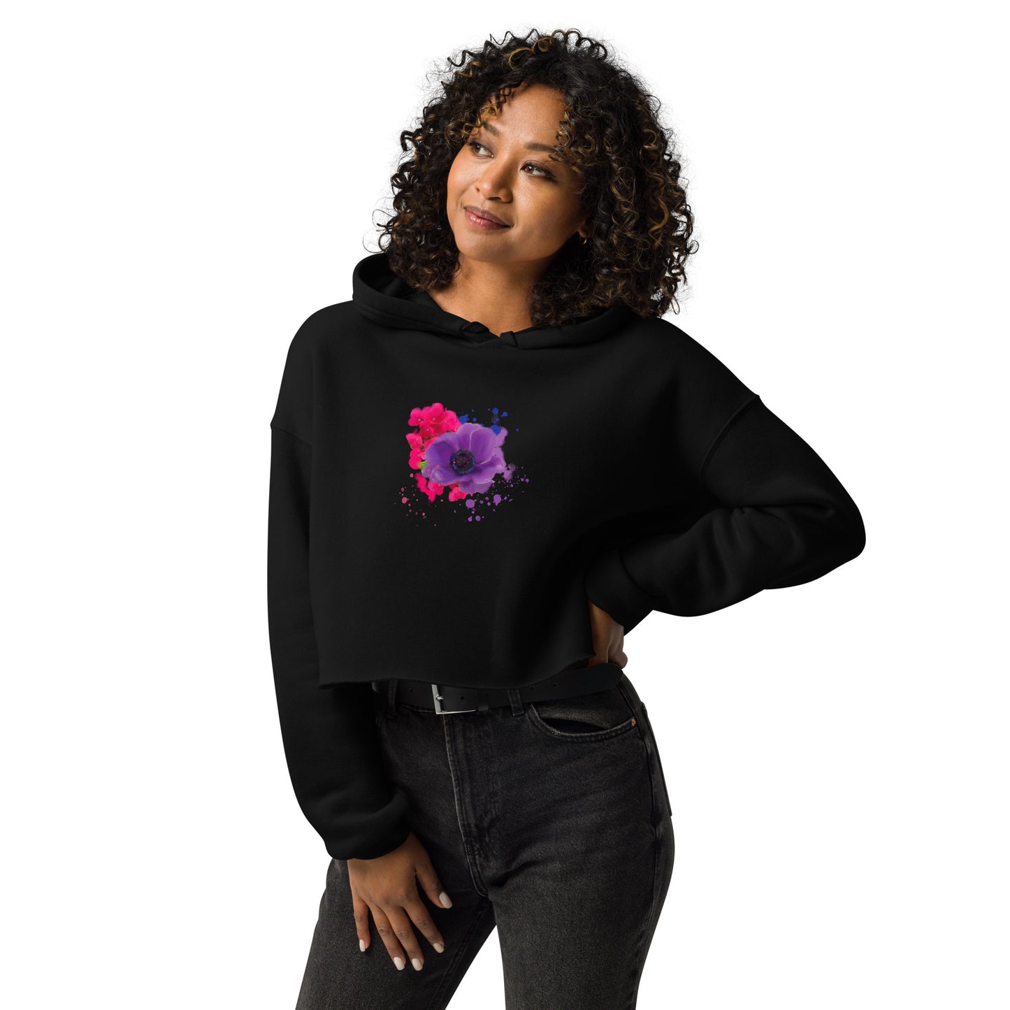 Purple Loves Pink | Crop Hoodie - Starzzyco