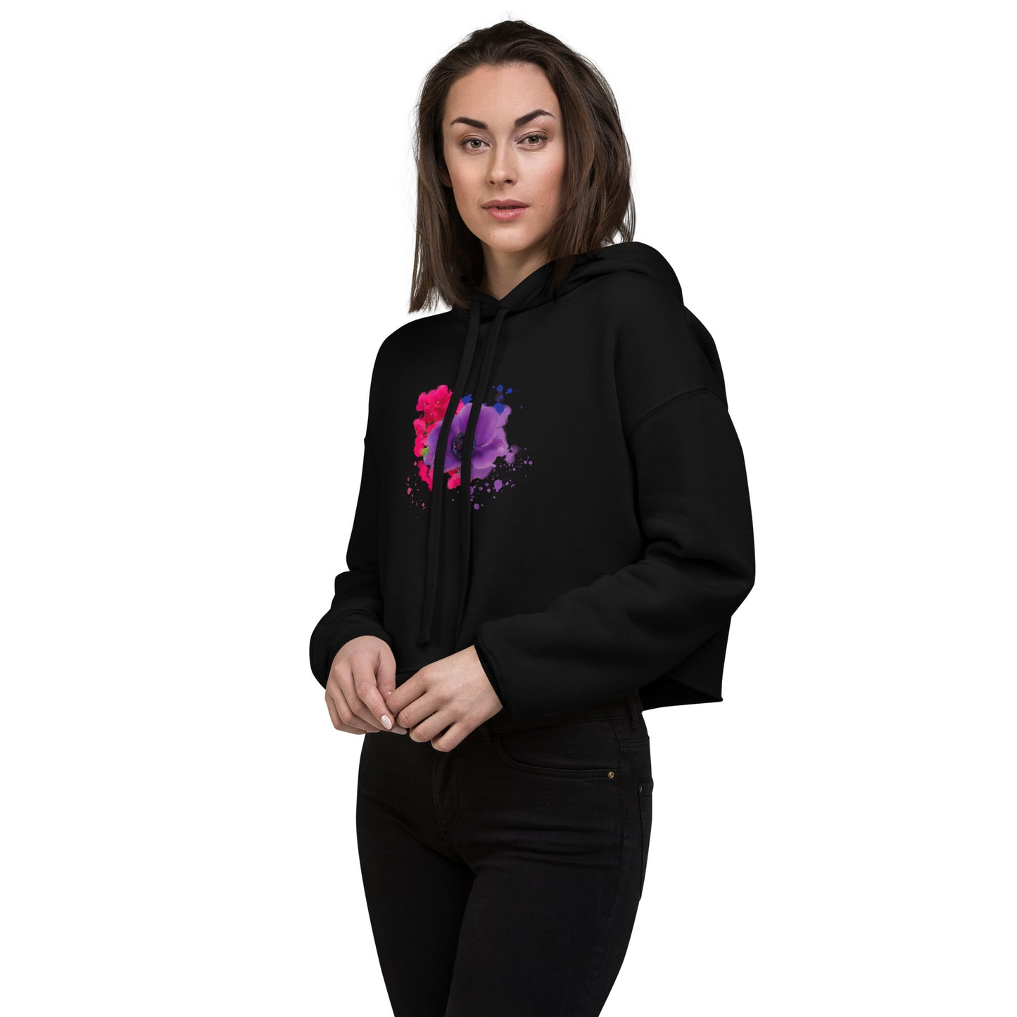 Purple Loves Pink | Crop Hoodie - Starzzyco
