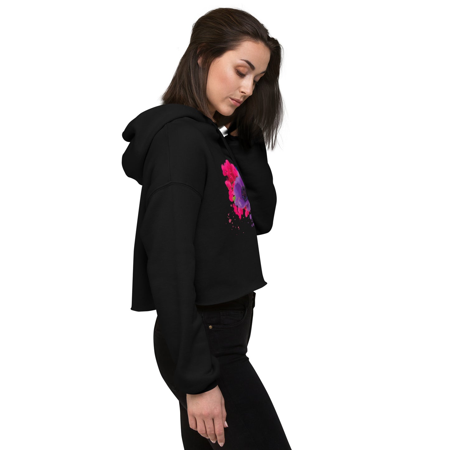 Purple Loves Pink | Crop Hoodie - Starzzyco