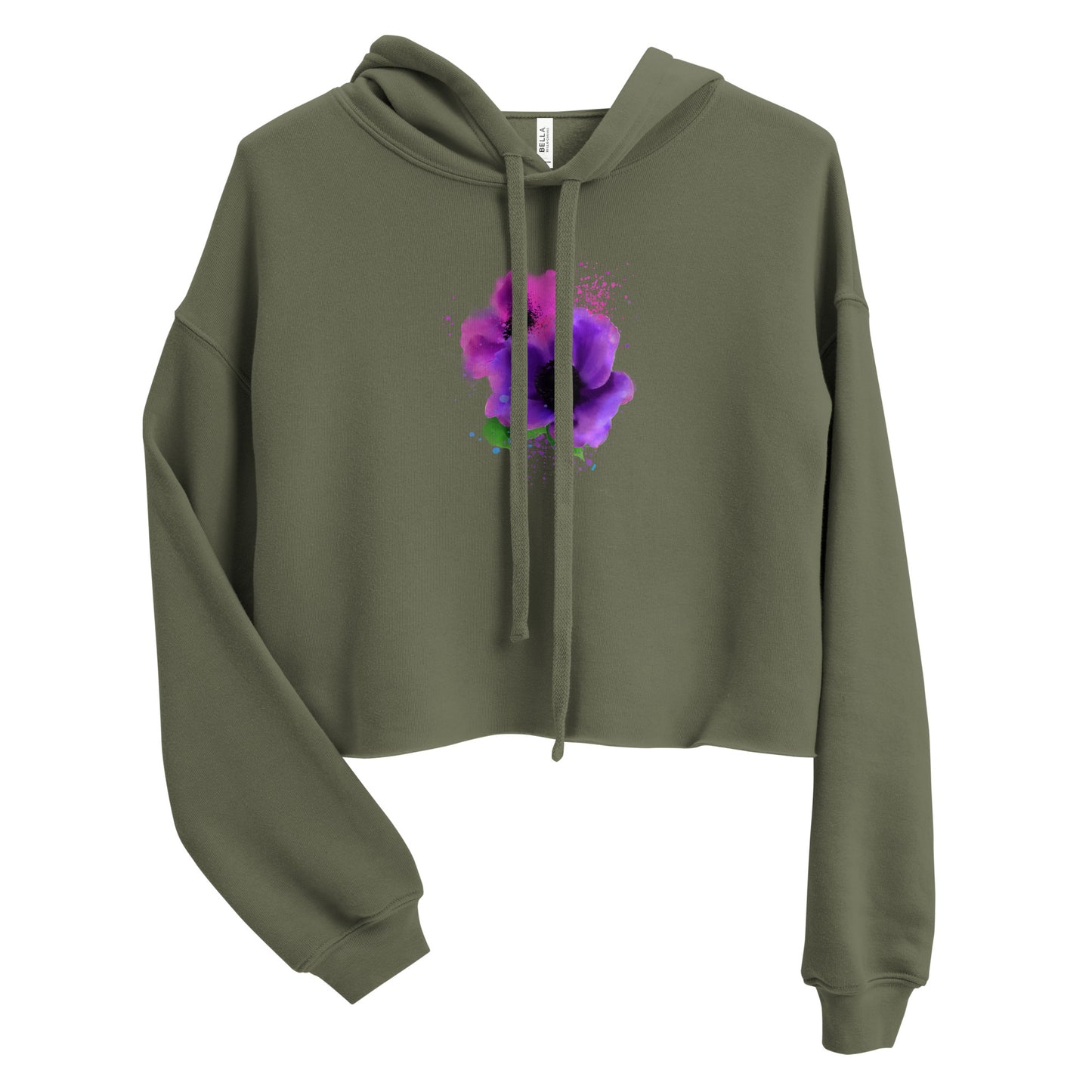 Paint a Flower For me Crop Hoodie - Starzzyco