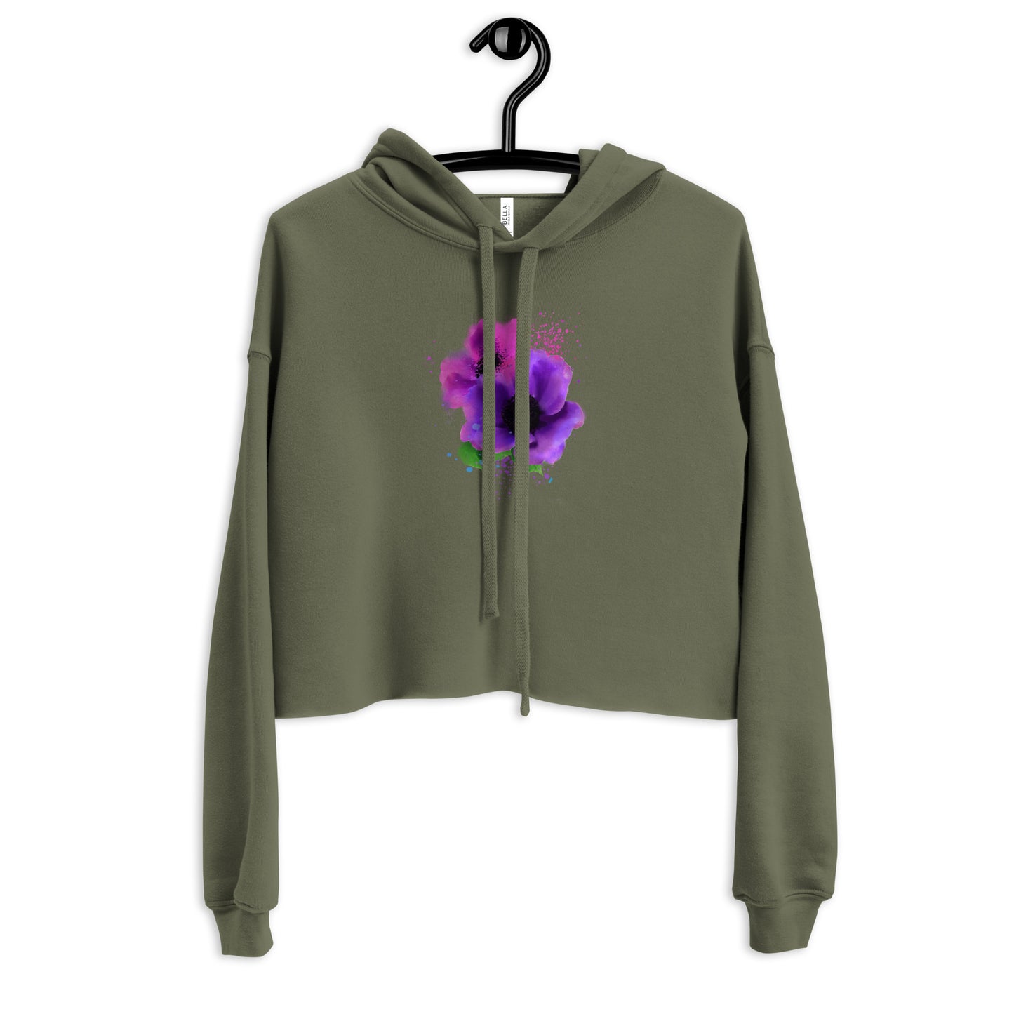 Paint a Flower For me Crop Hoodie - Starzzyco