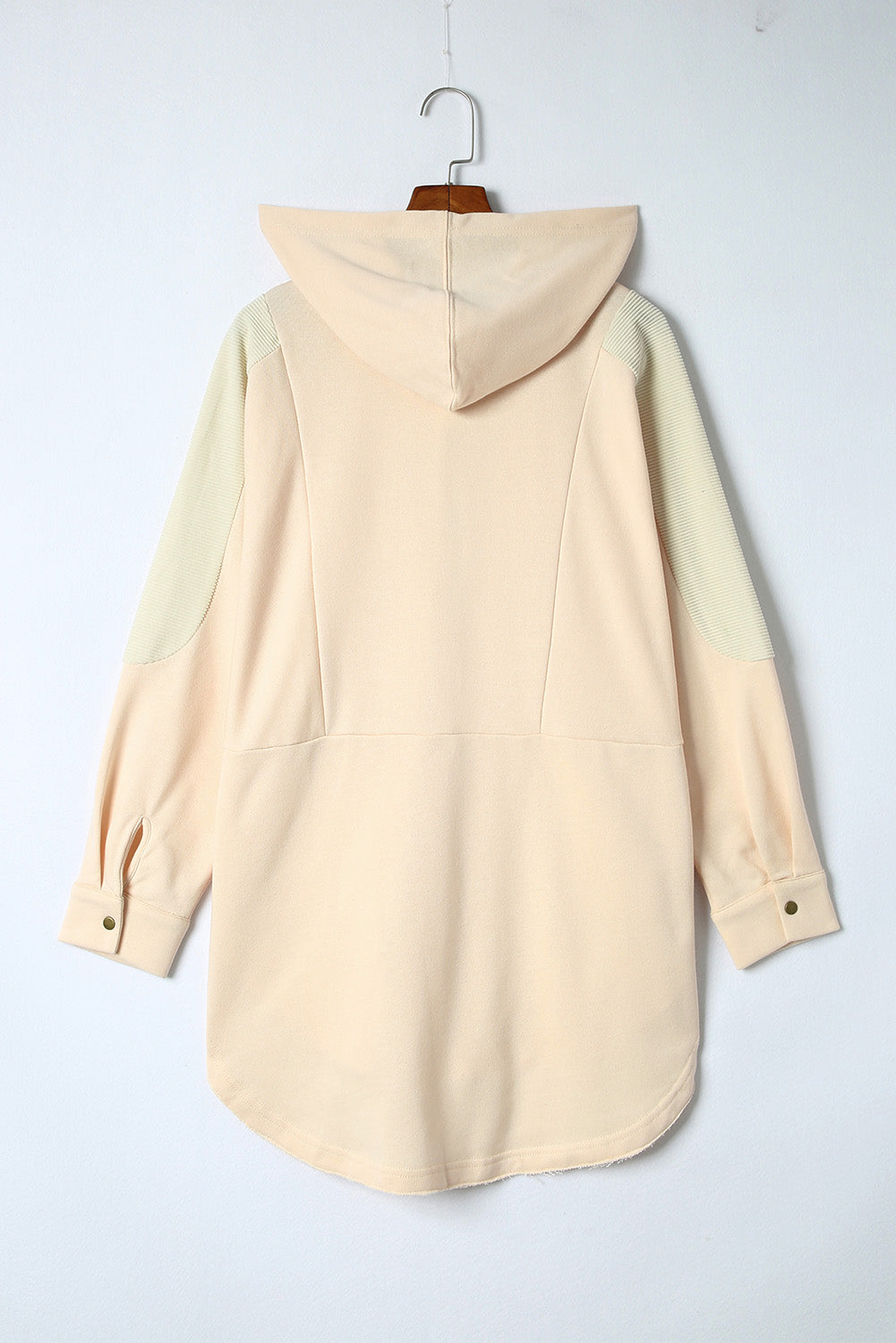 Long Sleeve Buttoned Hoodie with Pockets - Starzzyco