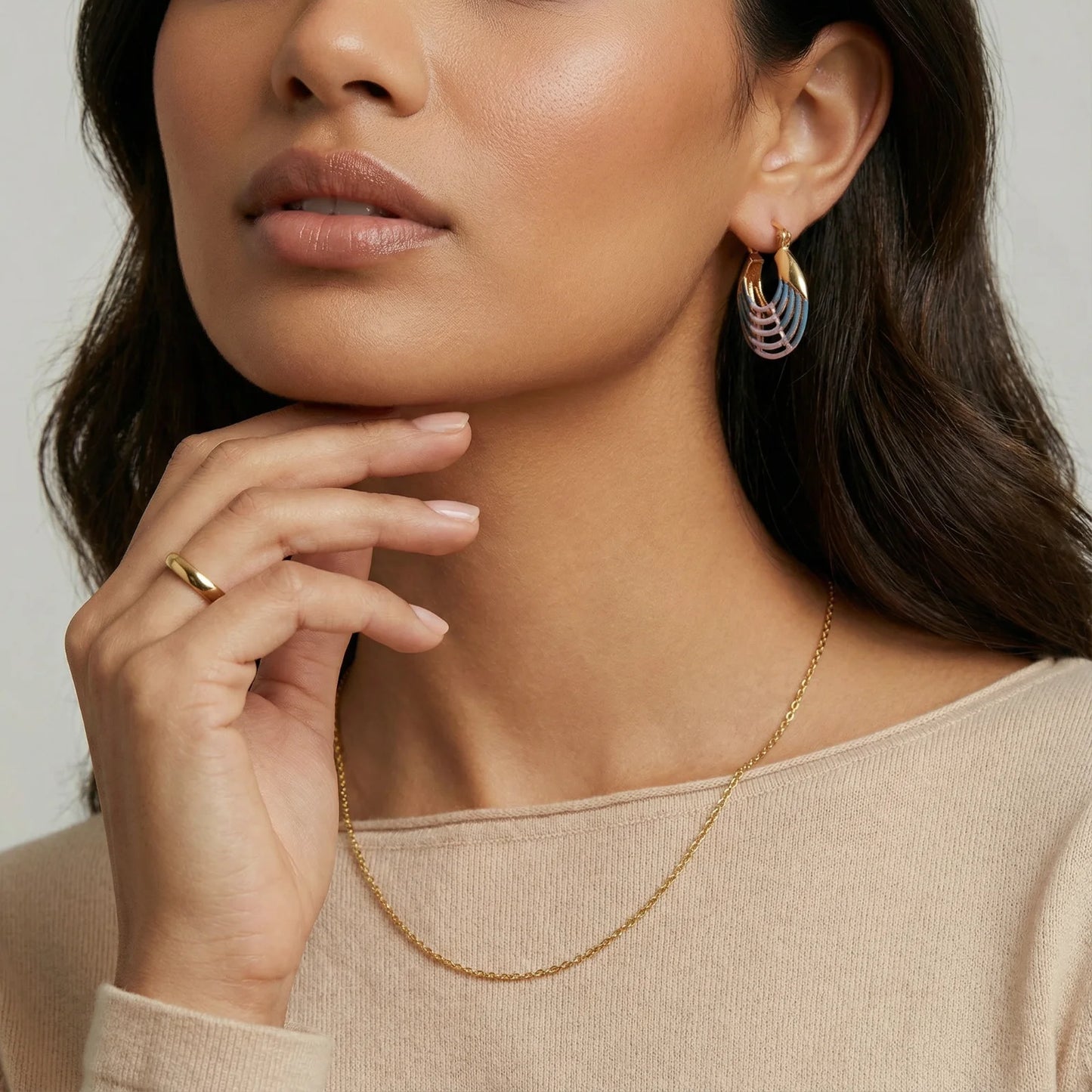 Sunrise Ripple Hoops - Starzzyco
