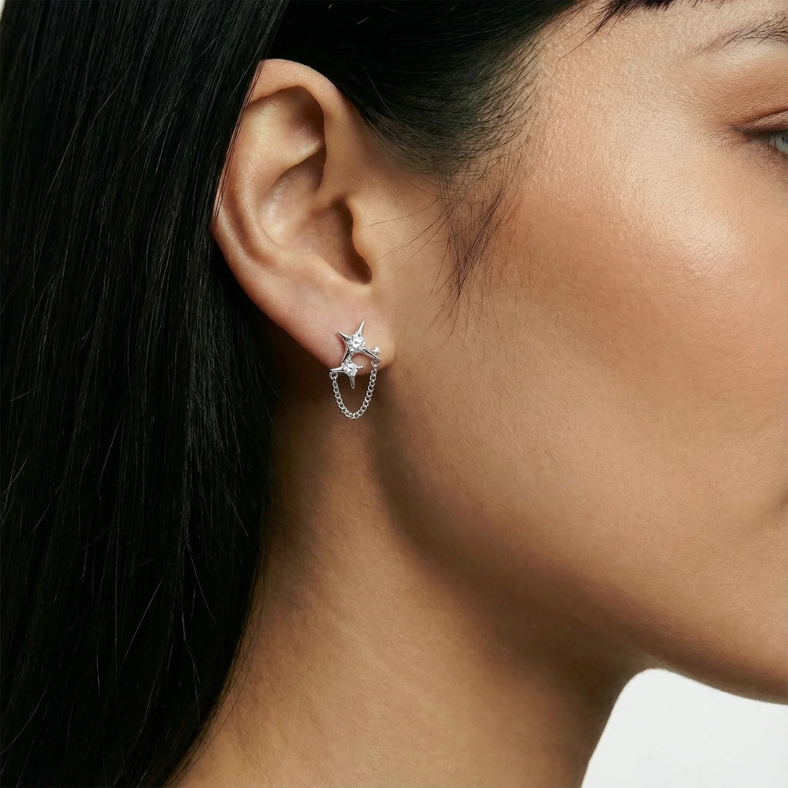 Stardust Chain Studs - Starzzyco