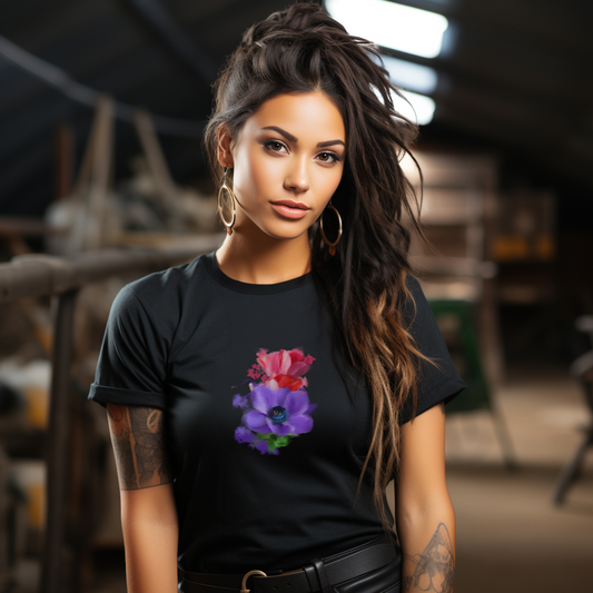 Floral Fusion - Women's Graphic Tee - Starzzyco