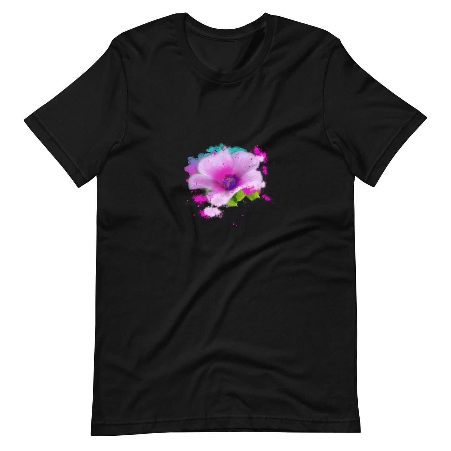 Unisex T-shirt-Pink Floral Bloom - Starzzyco