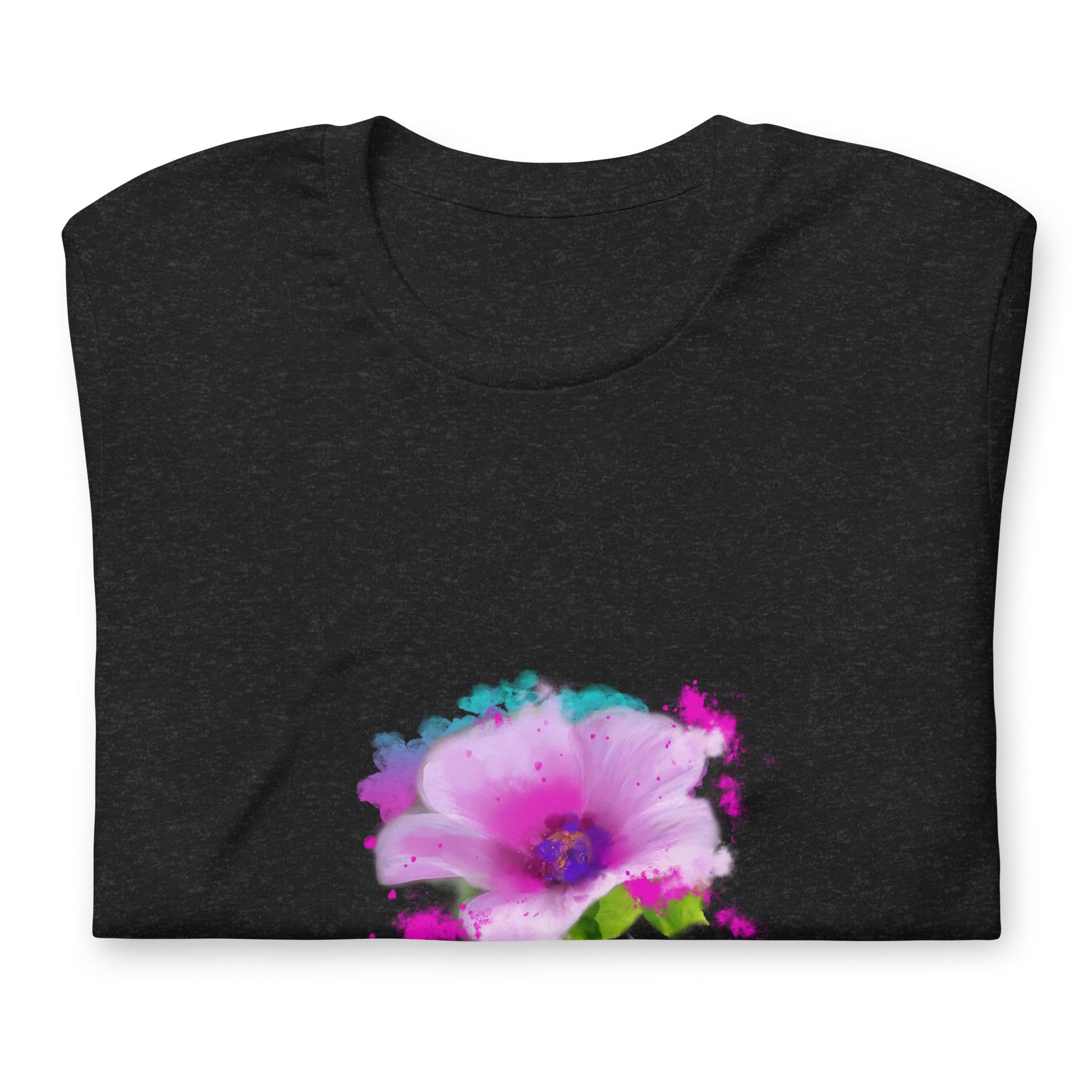 Unisex T-shirt-Pink Floral Bloom - Starzzyco