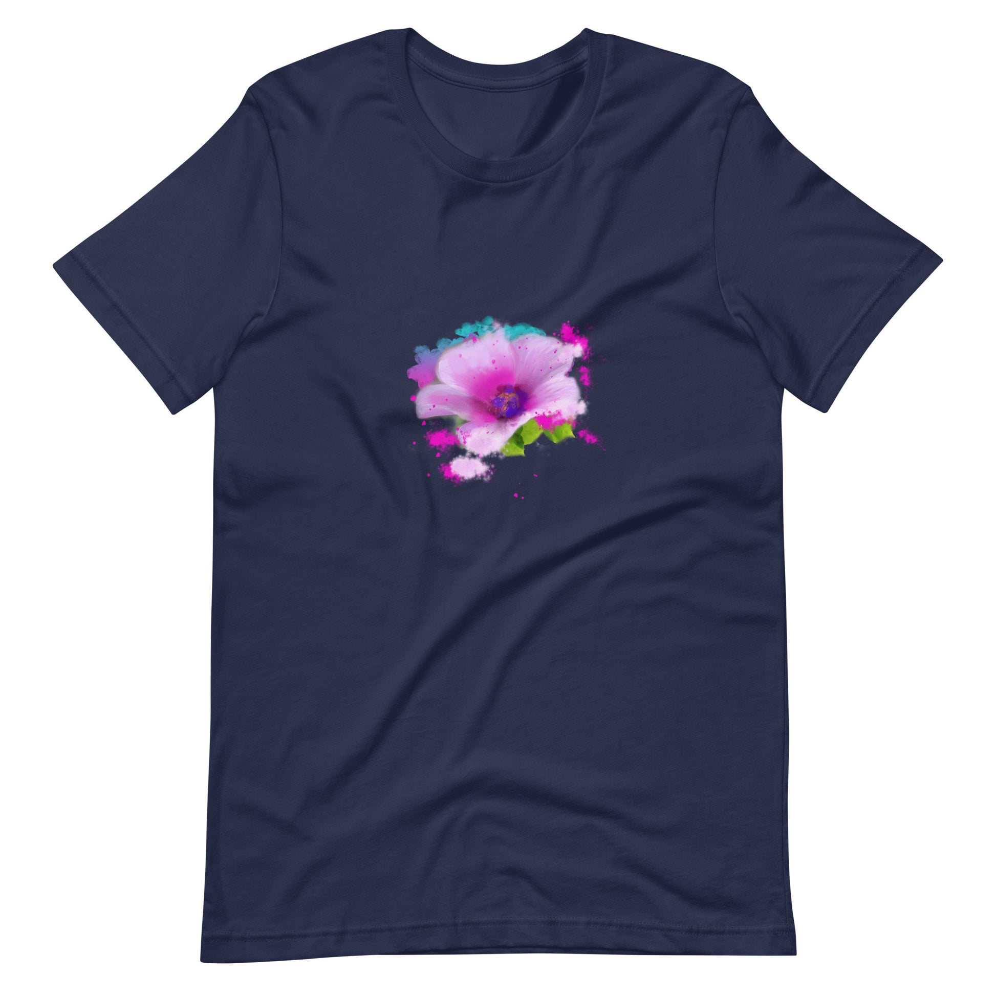 Unisex T-shirt-Pink Floral Bloom - Starzzyco