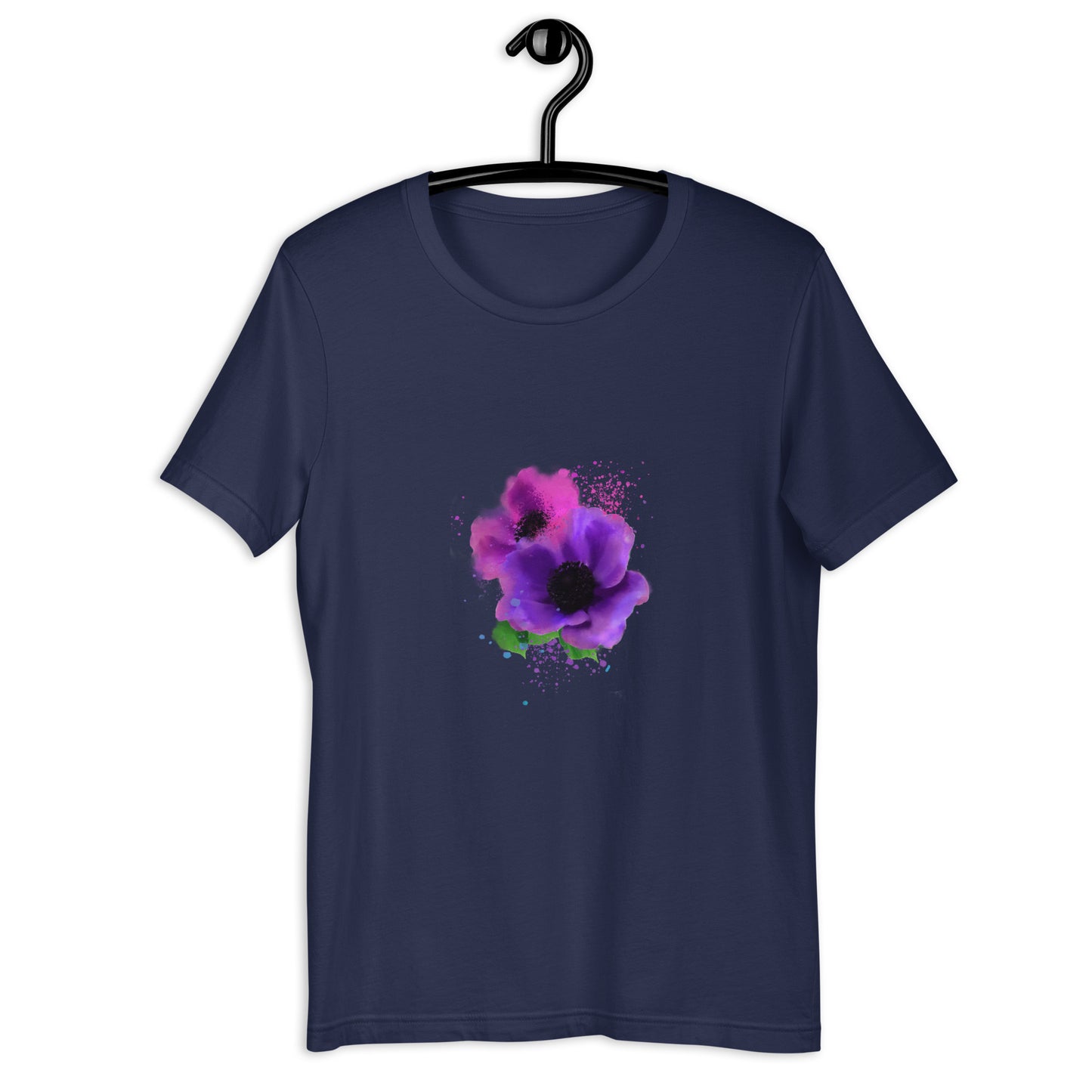 Pink Purple Painted Flower | Unisex Graphic Tee | Other Colors Available - Starzzyco