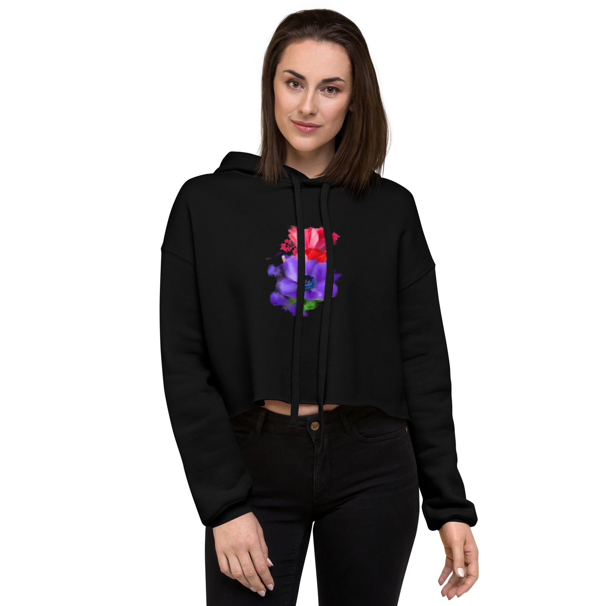 Flower Bundle Crop Hoodie - Starzzyco