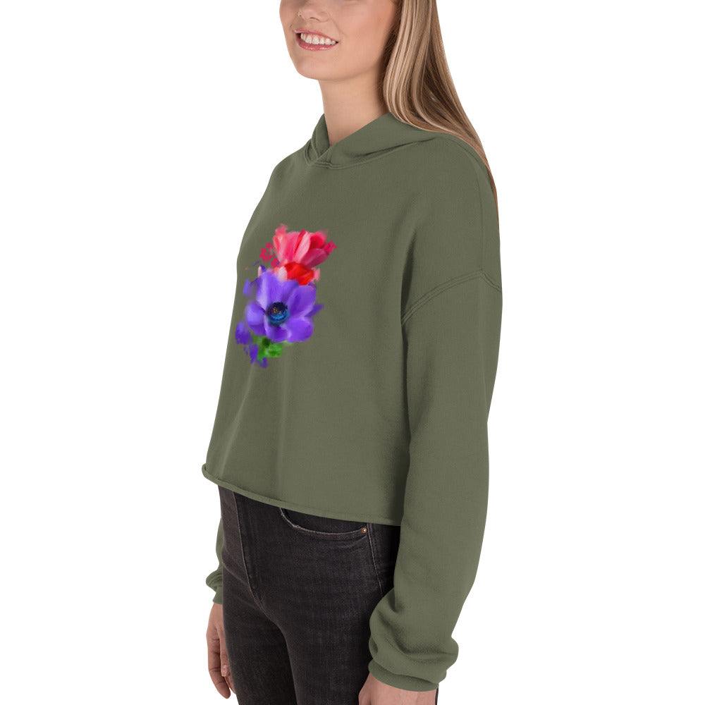 Flower Bundle Crop Hoodie - Starzzyco