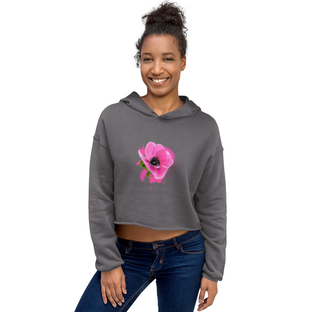 Roseate Crop Hoodie - Starzzyco