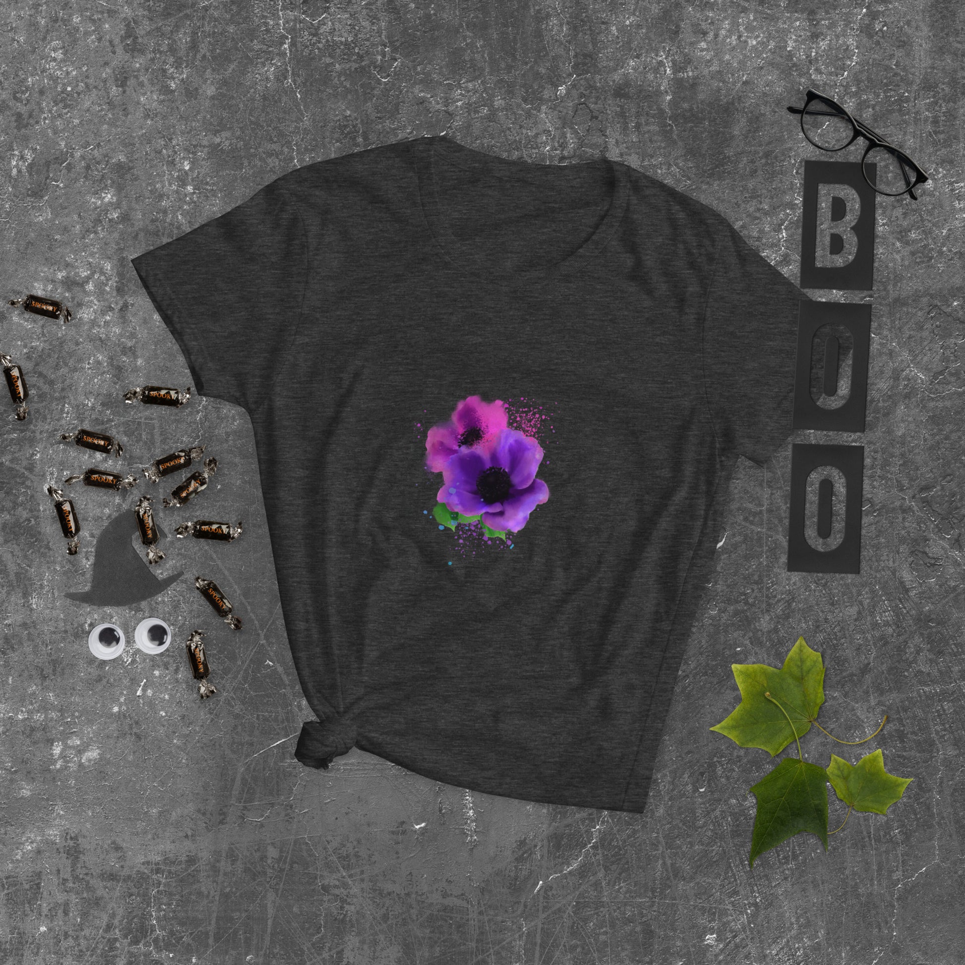 Pink Purple Painted Flower Tee - Starzzyco