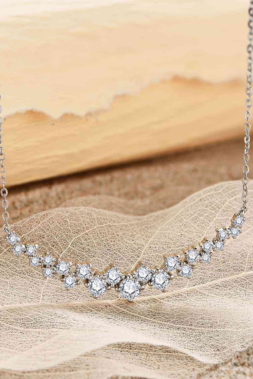 1.64 Carat Moissanite 925 Sterling Silver Necklace - Starzzyco