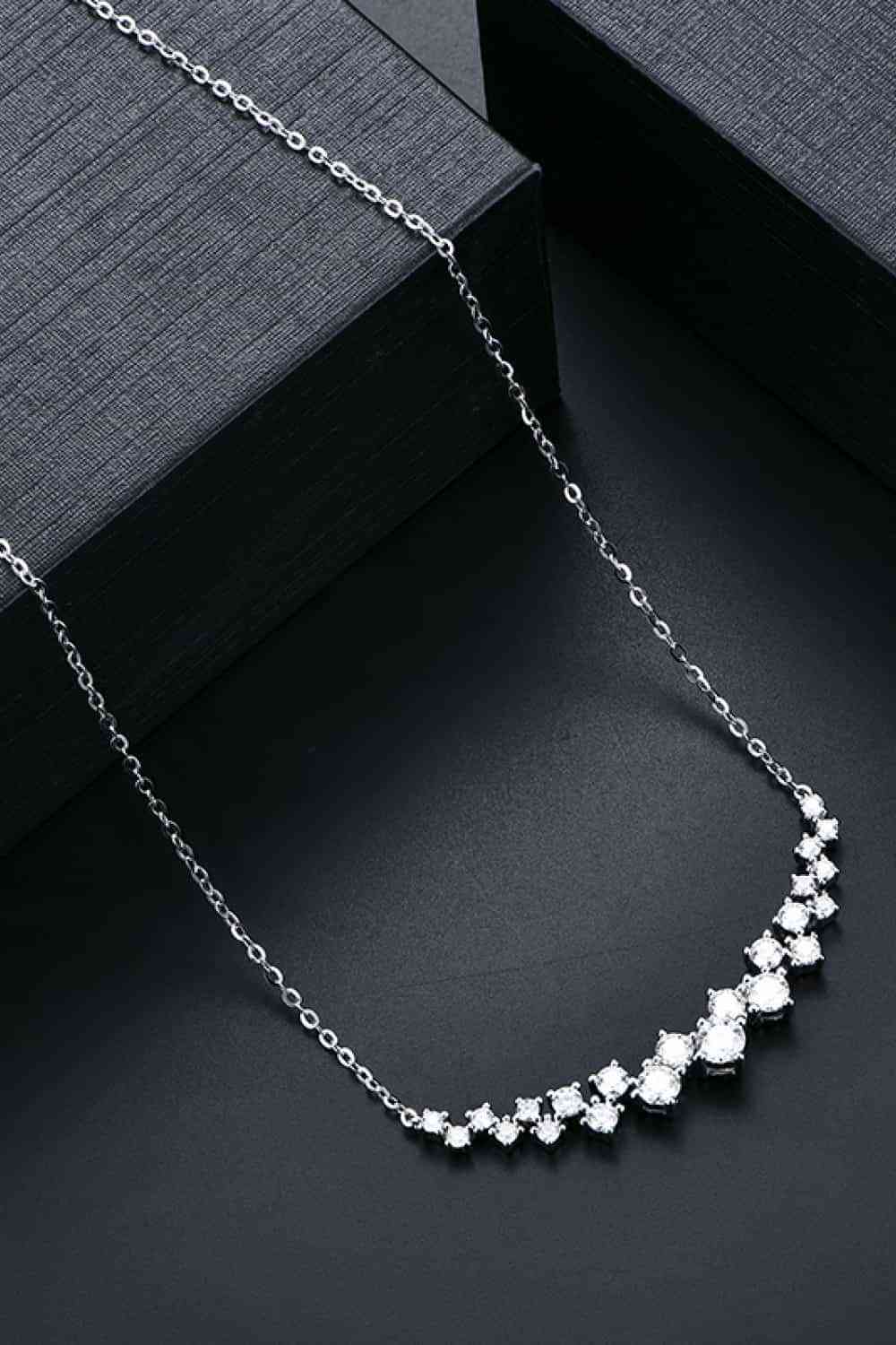 1.64 Carat Moissanite 925 Sterling Silver Necklace - Starzzyco