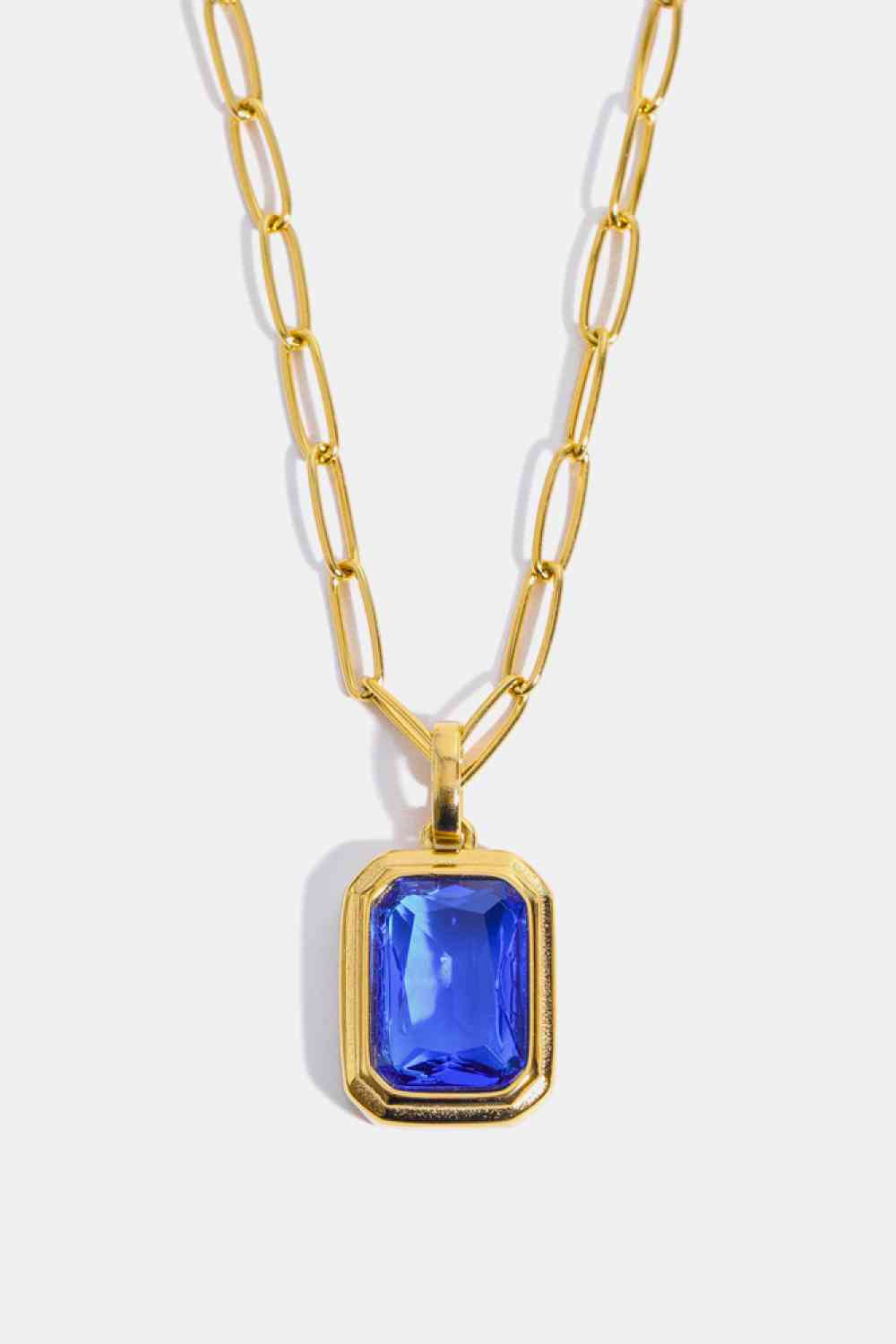 Zircon 18K Gold-Plated Geometrical Shape Pendant Necklace - Starzzyco