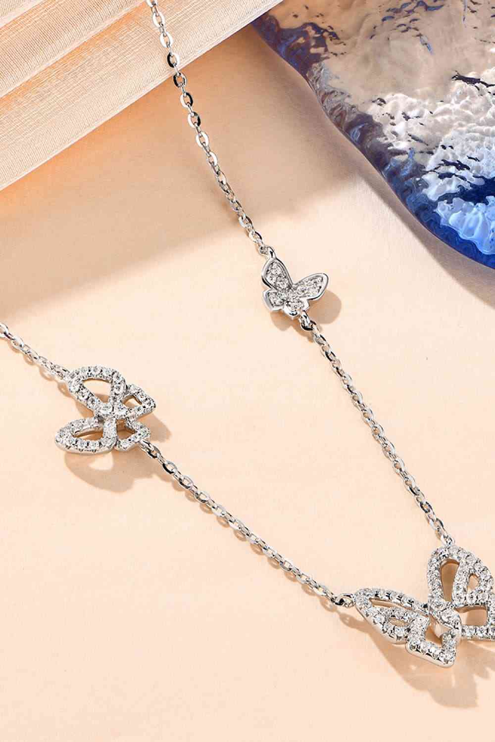 Moissanite Butterfly Shape Necklace - Starzzyco